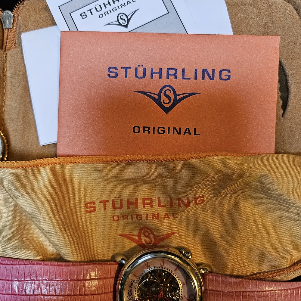 Stuhrling Original Pink and Gold Women's Watch